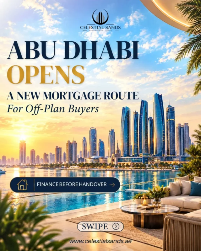 Abu Dhabi is opening a new chapter for off-plan real estate. ✨ A new mortgage framework is creating…